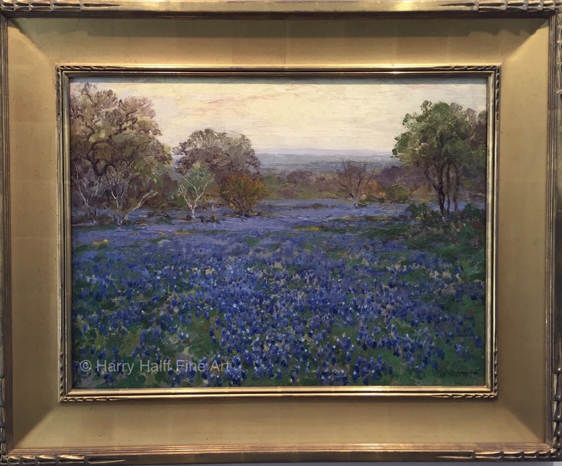 For Sale: Julian Onderdonk Blue Bonnets at Twilight 1920 18 X 24 inches, signed lower right