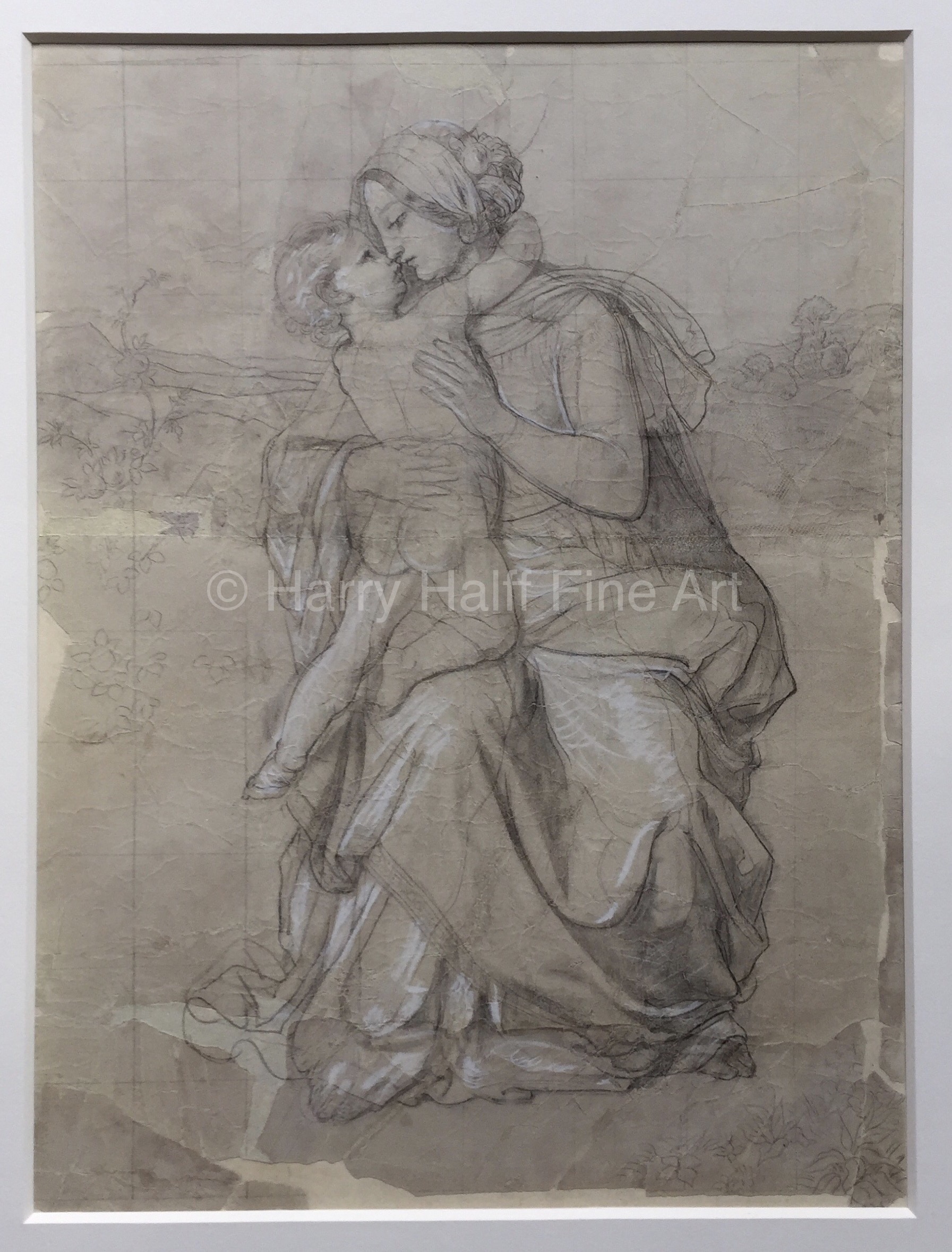 Richard Petri's sketched work titled, Madonna of the Roses