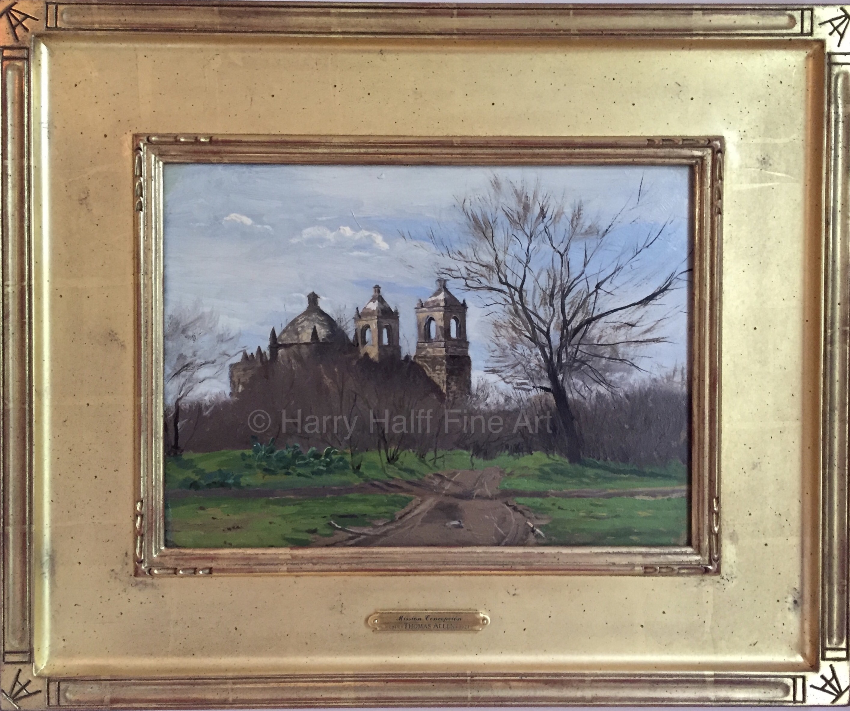 Thomas Allen's painting of Mission Concepcion in San Antonio, Texas from 1879.